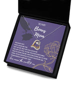 Bonus Mom Gift Thank You for Everything Heart Pendant Necklace