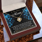 Bonus Mom Love Knot Pendant Necklace Thank You for Loving Me as Your Own