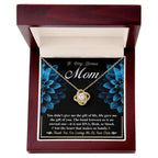 Bonus Mom Love Knot Pendant Necklace Thank You for Loving Me as Your Own