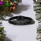 Bonus Daughter Gifts, To My Bonus Daughter Remember, you will never lose. You will either WIN or LEARN, Keepsake Braided Leather Bracelet For Bonus Daughter Engraved, Birthday Christmas Gifts Ideas For Bonus Daughter X-mas Gifts