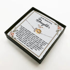 Daughter Sunflower Bracelet – 925 Sterling Silver with 18K Gold-Plated Petals – Sentimental Jewelry Gift from Parent – Includes Heartfelt Message Card