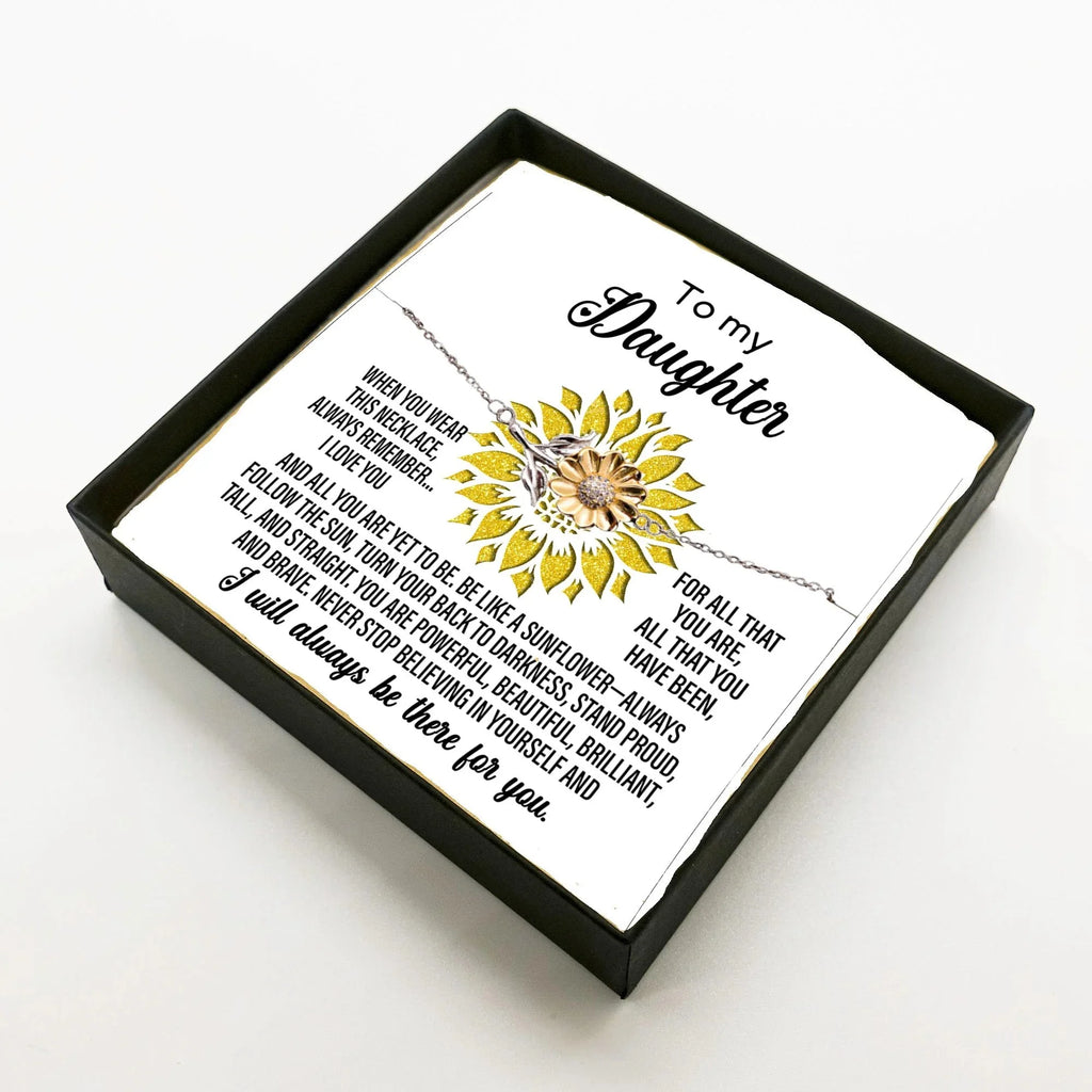 Daughter Jewelry - Be Like a Sunflower Bracelet Graduation Birthday Holiday Gift