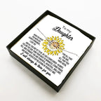 Daughter Jewelry - Be Like a Sunflower Bracelet Graduation Birthday Holiday Gift