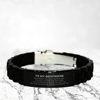 Boyfriend Gifts, Remember, you will never lose. You will either WIN or LEARN, Keepsake Black Glidelock Clasp Bracelet Birthday Christmas Gifts Ideas