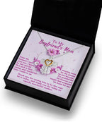 Boyfriend Mother Gift Thank You for Raising a Wonderful Man Cross Pendant Necklace