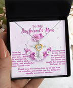 Boyfriend Mother Gift Thank You for Raising a Wonderful Man Cross Pendant Necklace
