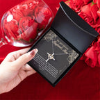 Boyfriend's Mom Gift Cross Pendant Necklace with Heartfelt Message Card