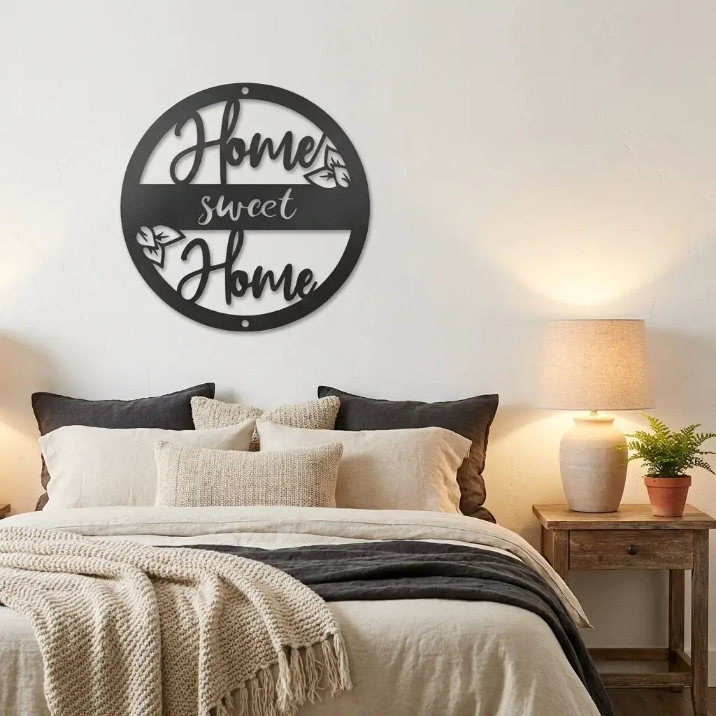Home Sweet Home Metal Wall Art – Farmhouse & Rustic Decor