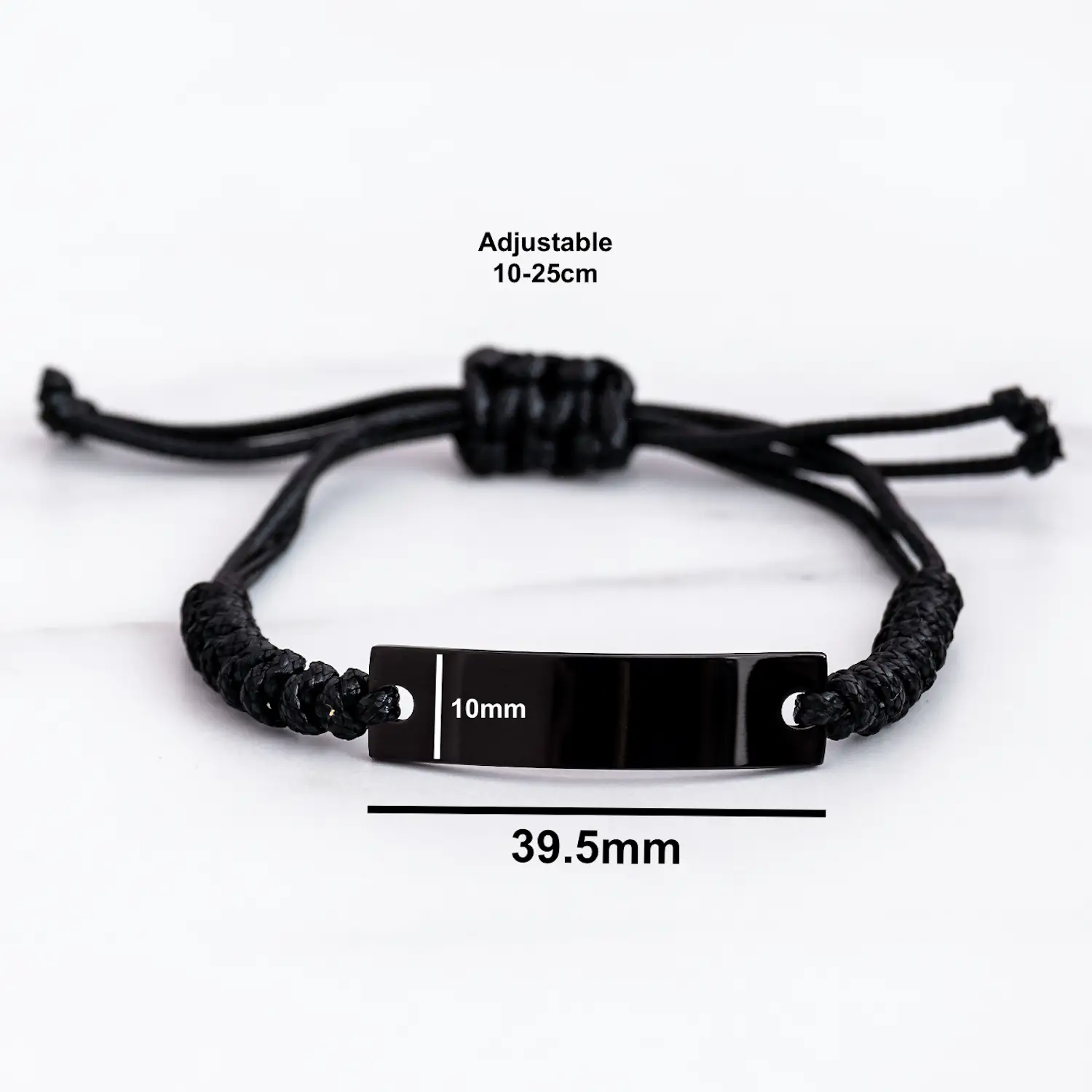 Tattooed CPA  Adjustable Black Stainless Steel Rope Bracelet - Mallard Moon