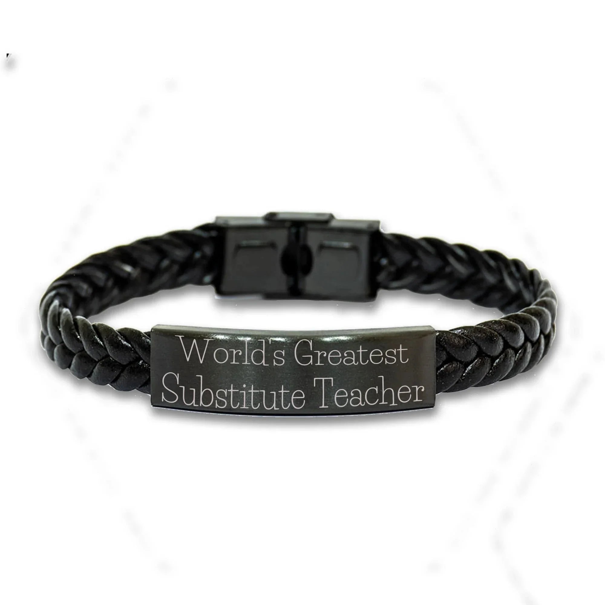 Proud Interlaced Leather Bracelet Sub Teacher Gift