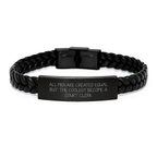 Witty Court Clerk Interlaced Leather Bracelet Birthday Gift for Friends - Image 1