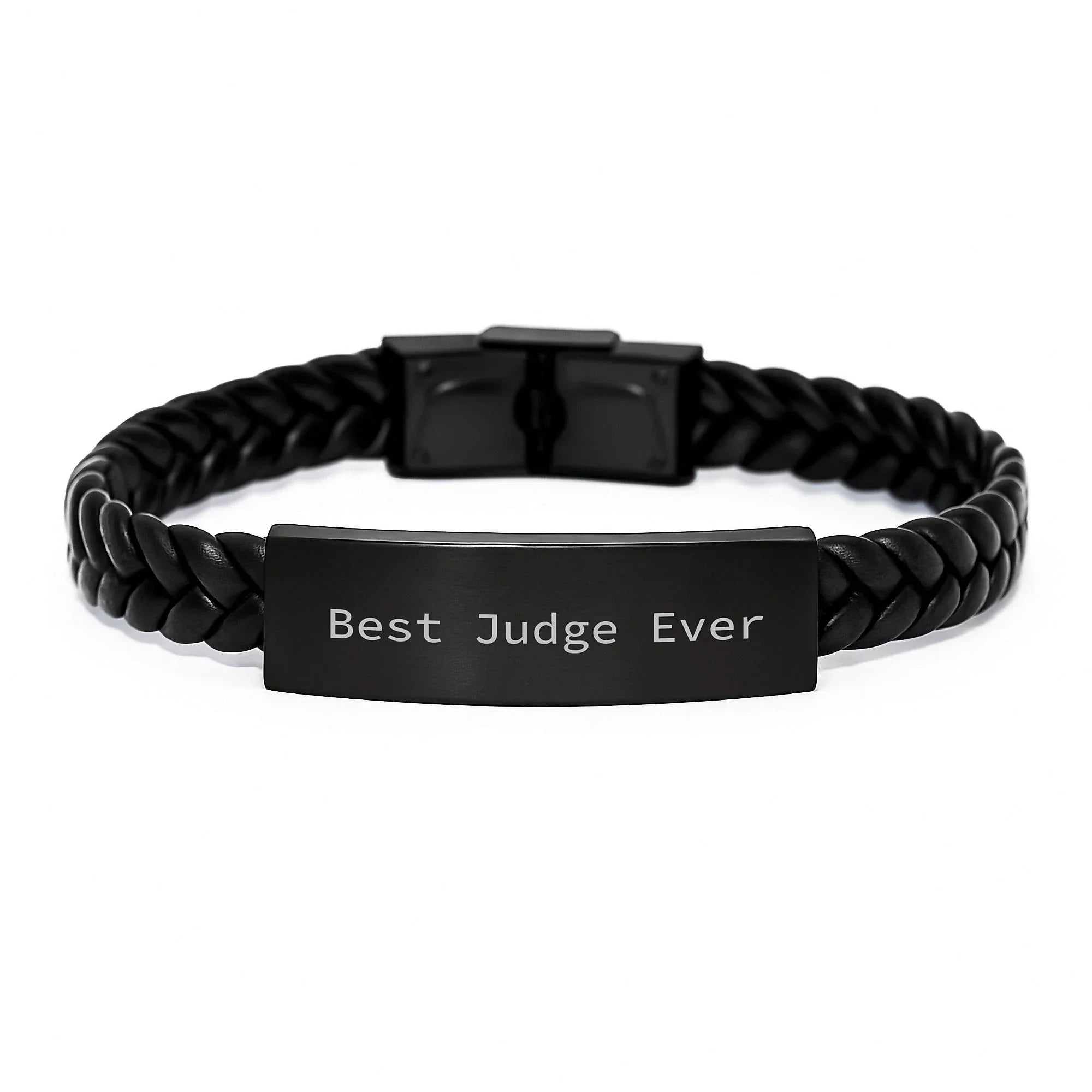 Funny Judge Quote Interlaced Leather Bracelet Gifts for Judge Friends Men Women Family
