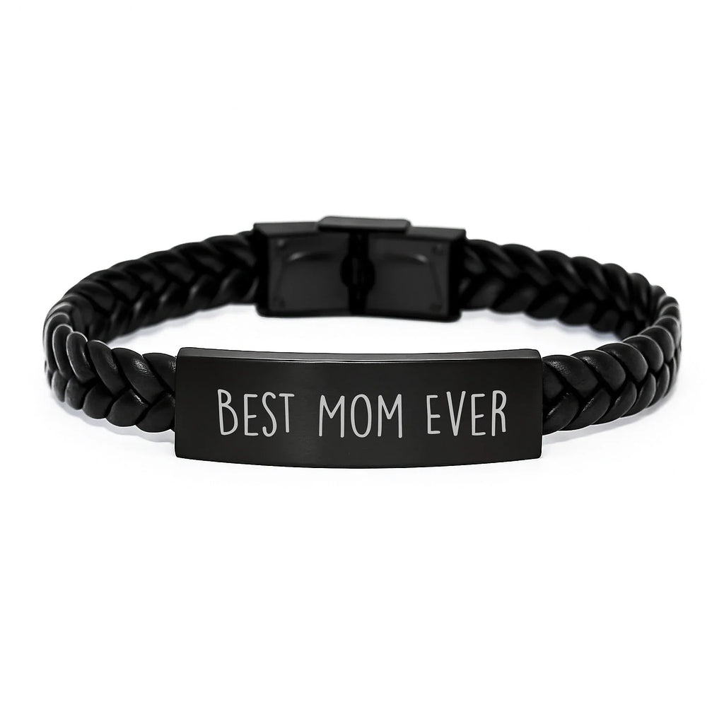 Funny Mom Quotes Interlaced Leather Bracelet Gifts for Mom from Family - Unique Mothers Day Christmas Unique Gifts