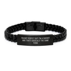 Sheriff Christmas Unique Gifts from Friends - Funny Interlaced Leather Bracelet for Men Women Family Members - Sheriff Gifts Unique Presents for Sheriff