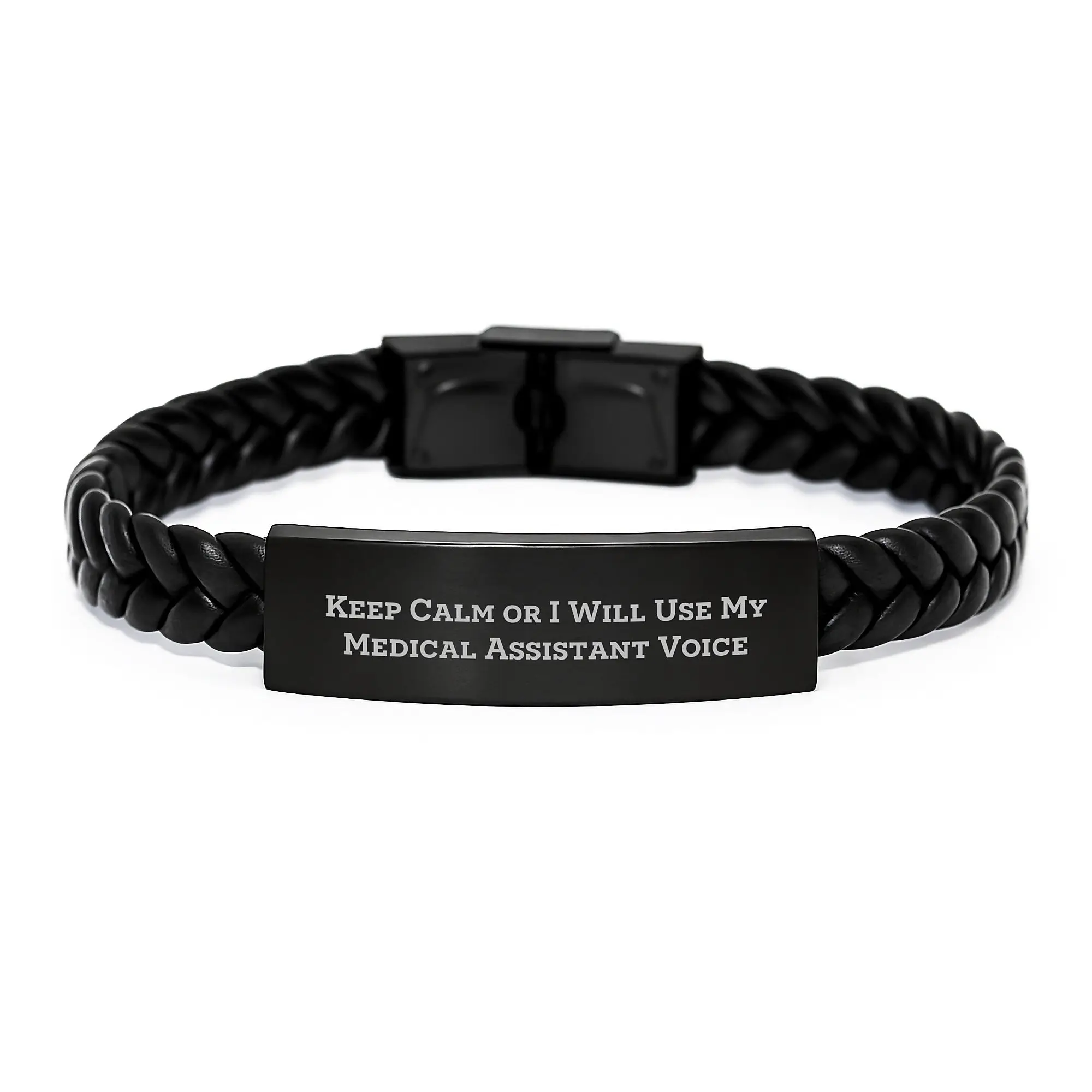 Medical Assistant Leather Bracelet for a Best Friend Birthday Gift - Image 1