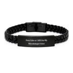Birthday Gift Microbiologist Interlaced Leather Bracelet for Her Present - Image 1