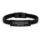 Dispatcher Interlaced Leather Bracelet Novelty for Friends Birthday Gift - Image 1