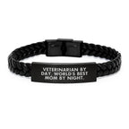 Funny Veterinarian Gifts from Family to Men and Women - Valentine's Unique Gifts for Veterinarian By Day, World's Best Mom By Night.