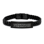 Korat Cat Lover Gifts for Korat Cat Mom from Korat Cat Dad - Valentine's Unique Interlaced Leather Bracelet for Women