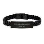 Aunt Gifts, Funny Quote Interlaced Leather Bracelet Gifts from Men to Aunt, Awesome Aunt Looks Like, Birthday Unique Gifts