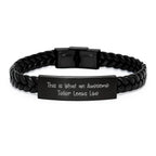 Teller Interlaced Leather Bracelet Gifts from Men to Wife Funny Valentine's Unique Teller Accessories
