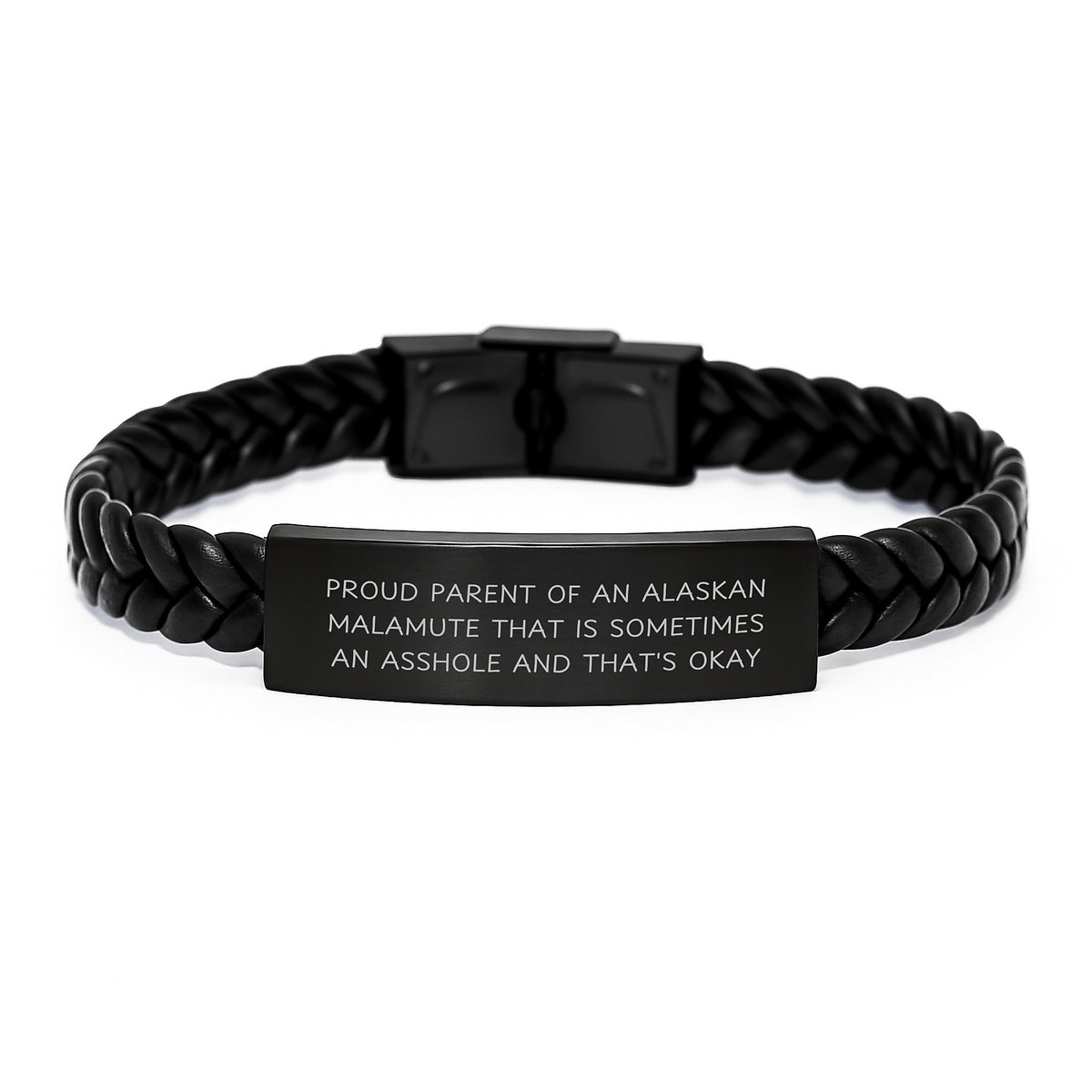 Christmas Gift for Her Humorous Alaskan Malamute Bracelet Present - Image 1