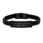 Burmese Cat Lovers Gifts from Friends, Funny Inspirational Quote Interlaced Leather Bracelet, 7.87 inch Stainless Steel PU Leather, Graduation Unique Gifts for Her Him or Family