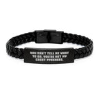 Funny Great Pyrenees Dog Interlaced Leather Wraps Gifts for Men from Family Birthday Unique Gifts
