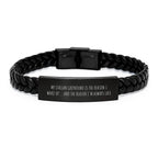 Italian Greyhound Dog Gifts, Funny Quote Interlaced Leather Bracelet, Gifts from Friends for Italian Greyhound Dog Lovers, Birthday Unique Gifts