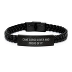 Cane Corso Lover Leather Bracelet For Him Valentines Gift
