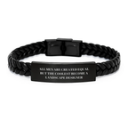 Birthday Gift Landscape Designer Interlaced Leather Bracelet for Her - Image 1