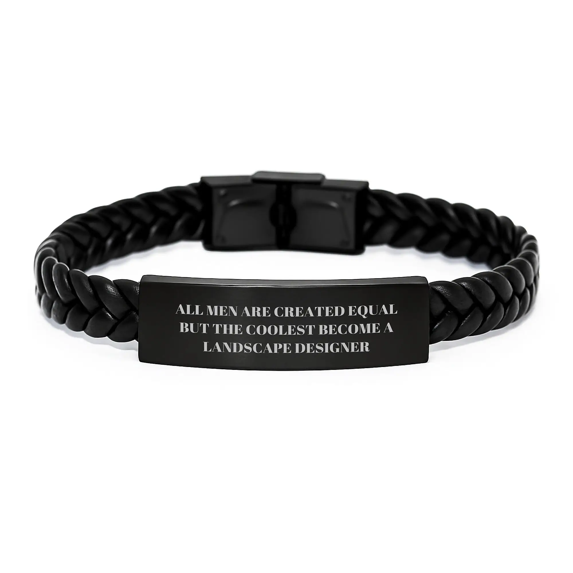 Birthday Gift Landscape Designer Interlaced Leather Bracelet for Her - Image 1