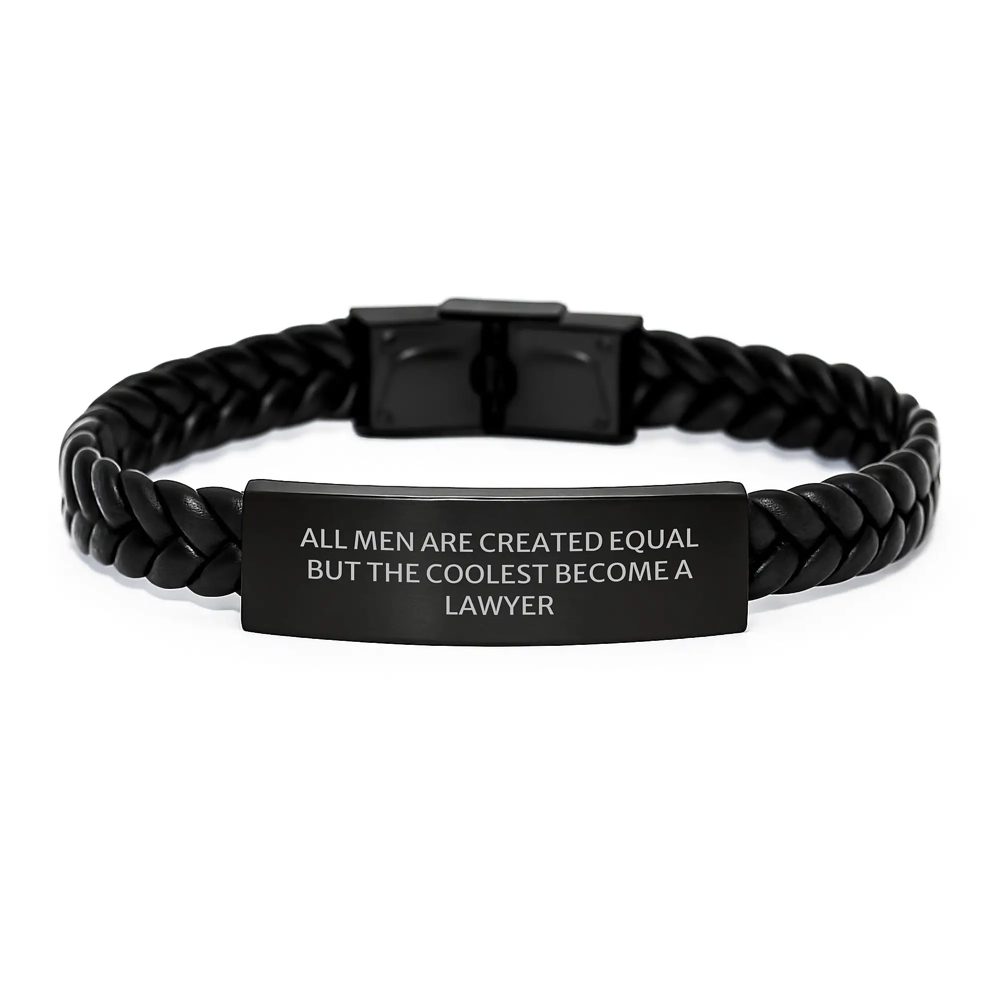 Birthday Gift Lawyer Keepsake Interlaced Leather Bracelet for Her - Image 1