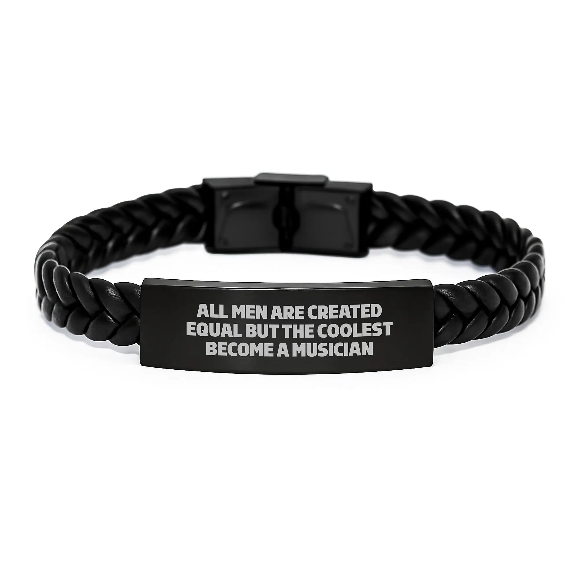 Musician Gift for Him All Men Are Created Equal Keepsake Bracelet - Image 1