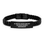Funny Inspirational Gifts for Neurosurgeon Friends - Unique Interlaced Leather Bracelet - Gifts from Men for Friends on Graduation Day - Image 1