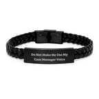 Sassy CaseMgr Interlaced LeatherBracelet for Friends Birthday Gift - Image 1