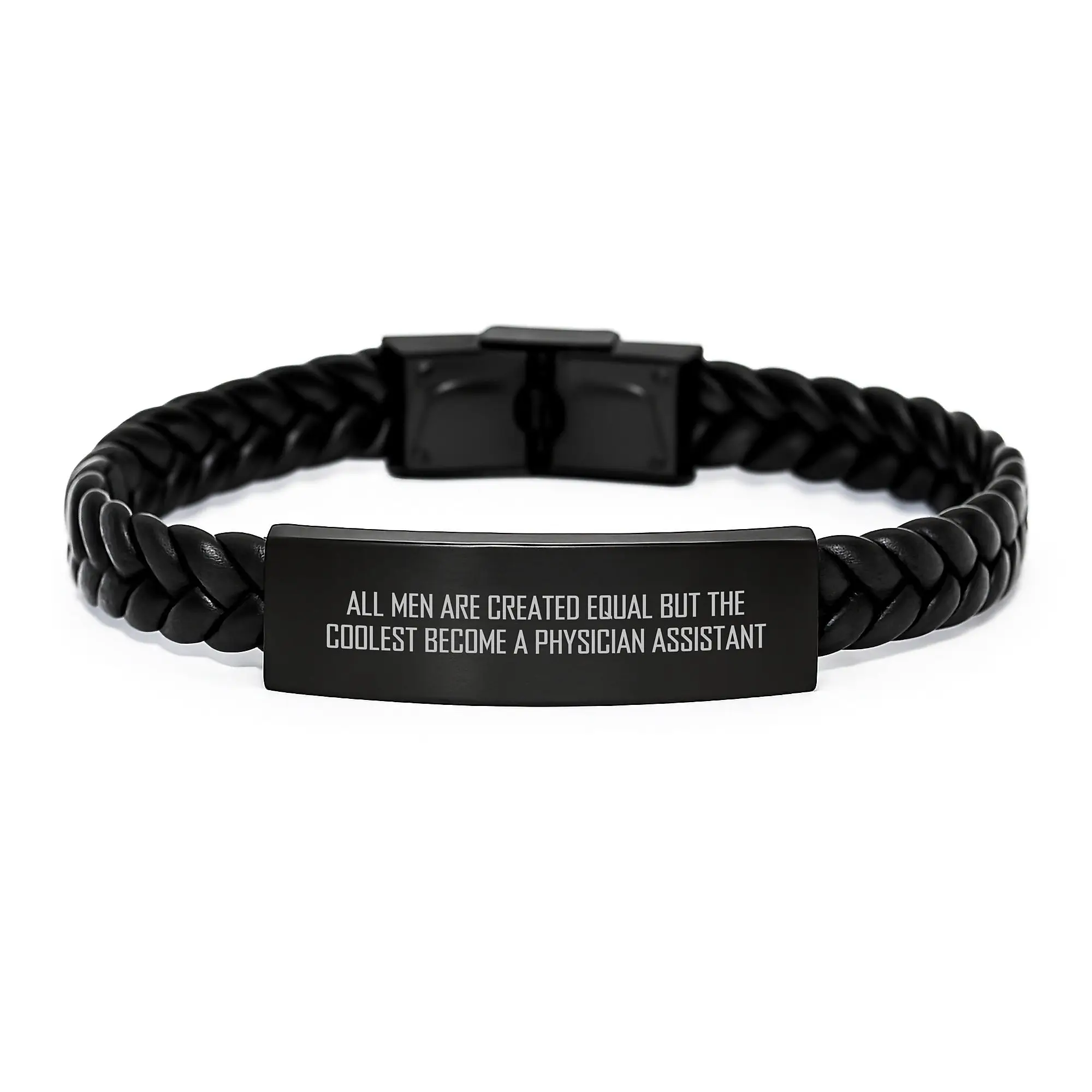 Physician Assistant Leather Bracelet Gift for a Best Friend Birthday - Image 1
