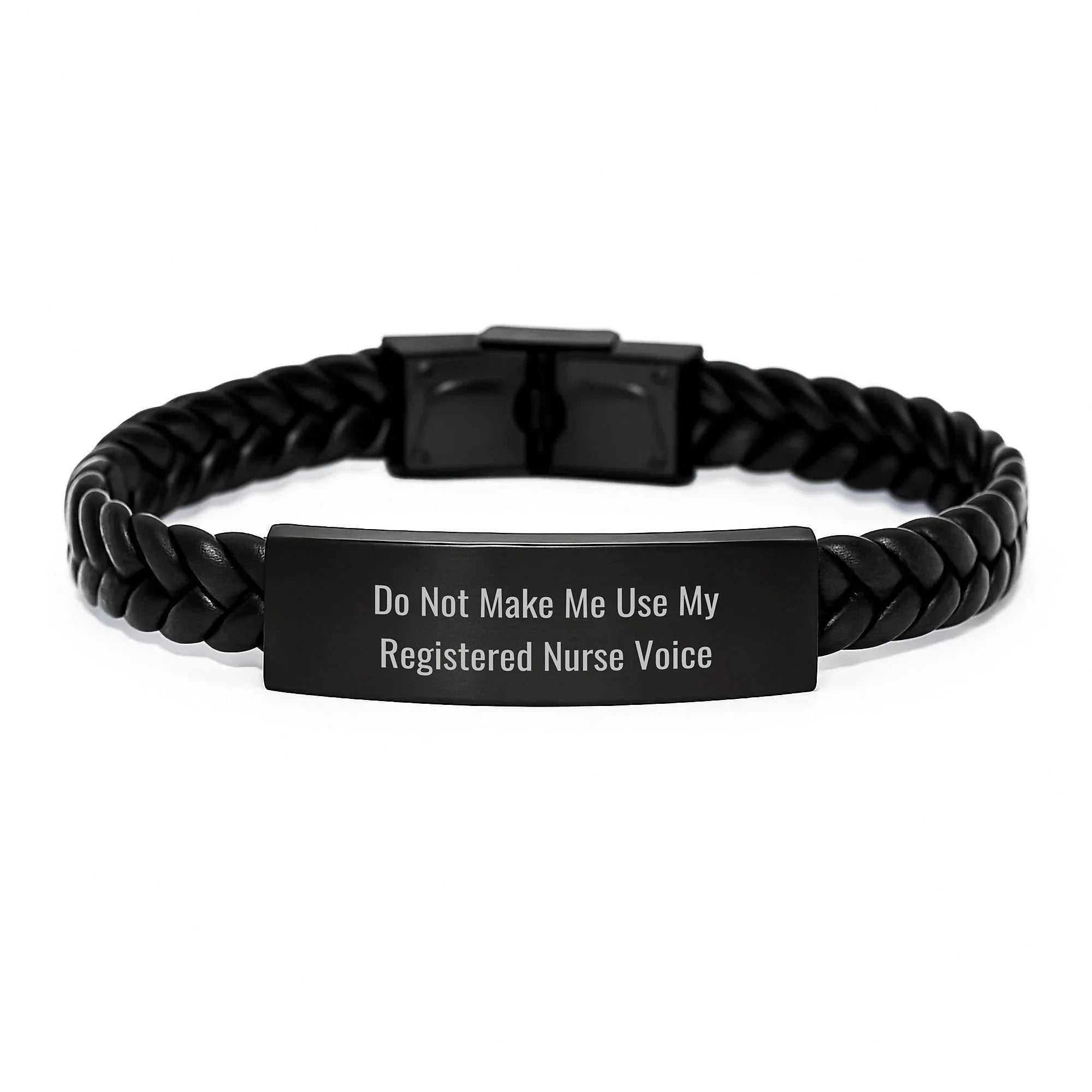 Funny Registered Nurse Gifts from Friends for Men and Women, Interlaced Leather Bracelet Christmas Unique Presents