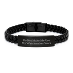 Unique Mother's Day Watchmaker Gifts from Family for Watchmaker Enthusiasts - Funny Interlaced Leather Bracelet, Watchmaker Style - Image 1