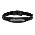 Witty Registered Nurse Leather Bracelet for Friends Birthday Gift - Image 1