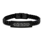 Birthday Gift Interlaced Leather Bracelet for Her – Keepsake Secretary - Image 1