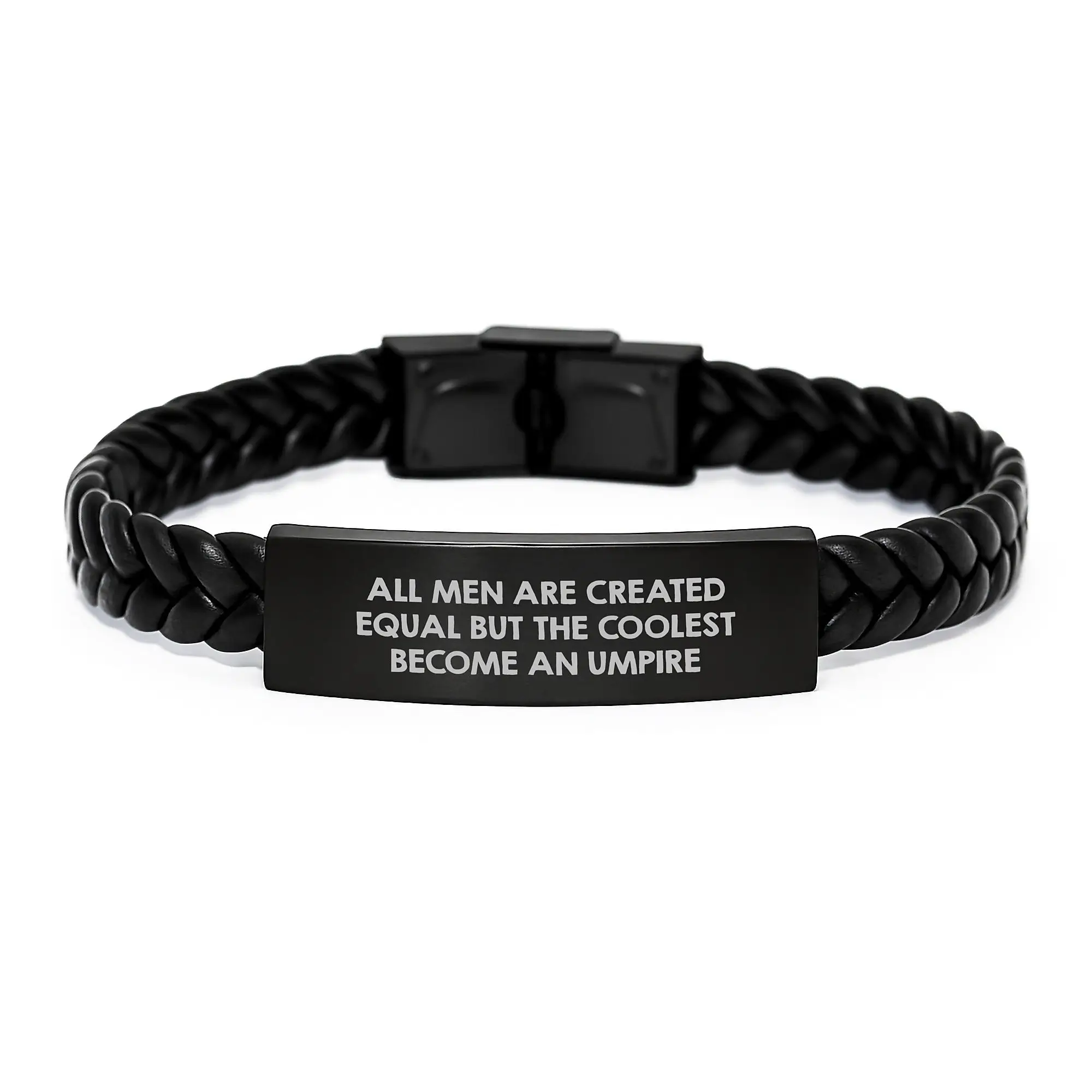 Birthday Gift Interlaced Leather Bracelet for Her Present Umpire - Image 1