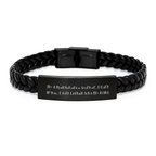 Maintenance Worker Keepsake Leather Bracelet for Him Birthday Gift - Image 1