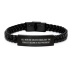 Vice President Leather Bracelet Keepsake for Him Birthday Gift - Image 1