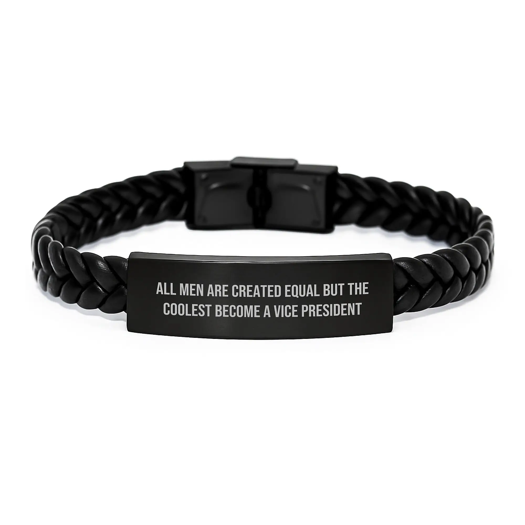 Vice President Leather Bracelet Keepsake for Him Birthday Gift - Image 1