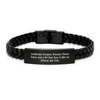 Sassy Landscape Designer Leather Bracelet for Friends Birthday Gift - Image 1