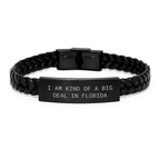 Florida Interlaced Leather Bracelet Novelty Birthday Gift for Friends - Image 1