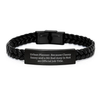 Urban Planner Gifts for Him or Her - Funny Interlaced Leather Bracelet with Engraved Stainless Steel, Perfect Graduation Unique Gifts from Friends or Family - Image 1