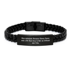Funny Vice-principal Gifts Interlaced Leather Bracelet for Vice-principal, Funny Inspiration, Vice-principal Classy Sassy - Image 1