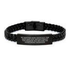 Inspirational Gifts for Apartment Manager, Interlaced Leather Bracelet for Men, Women, Friends, Coworkers, Family - Christmas Unique Presents
